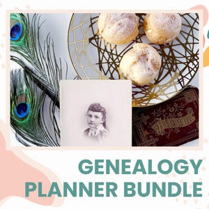 Genealogy Planner Bundle: Printable Ancestry Forms for Genealogy (Digital Download) - Family Tree Notebooks