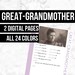 Great-grandmother: Printable Genealogy Form digital Download | Etsy
