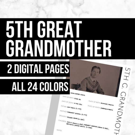 Male-first Index Bundle: 6 Generation Printable Genealogy Pages digital  Download Family Tree Notebooks 