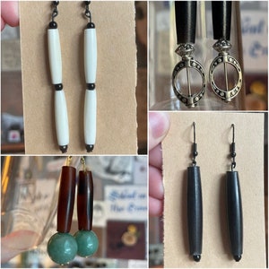 Buffalo Horn Earrings - Buffalo horn beads, ethically sourced