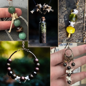 Vertebrae Necklaces - ethically scavenged spine jewelry