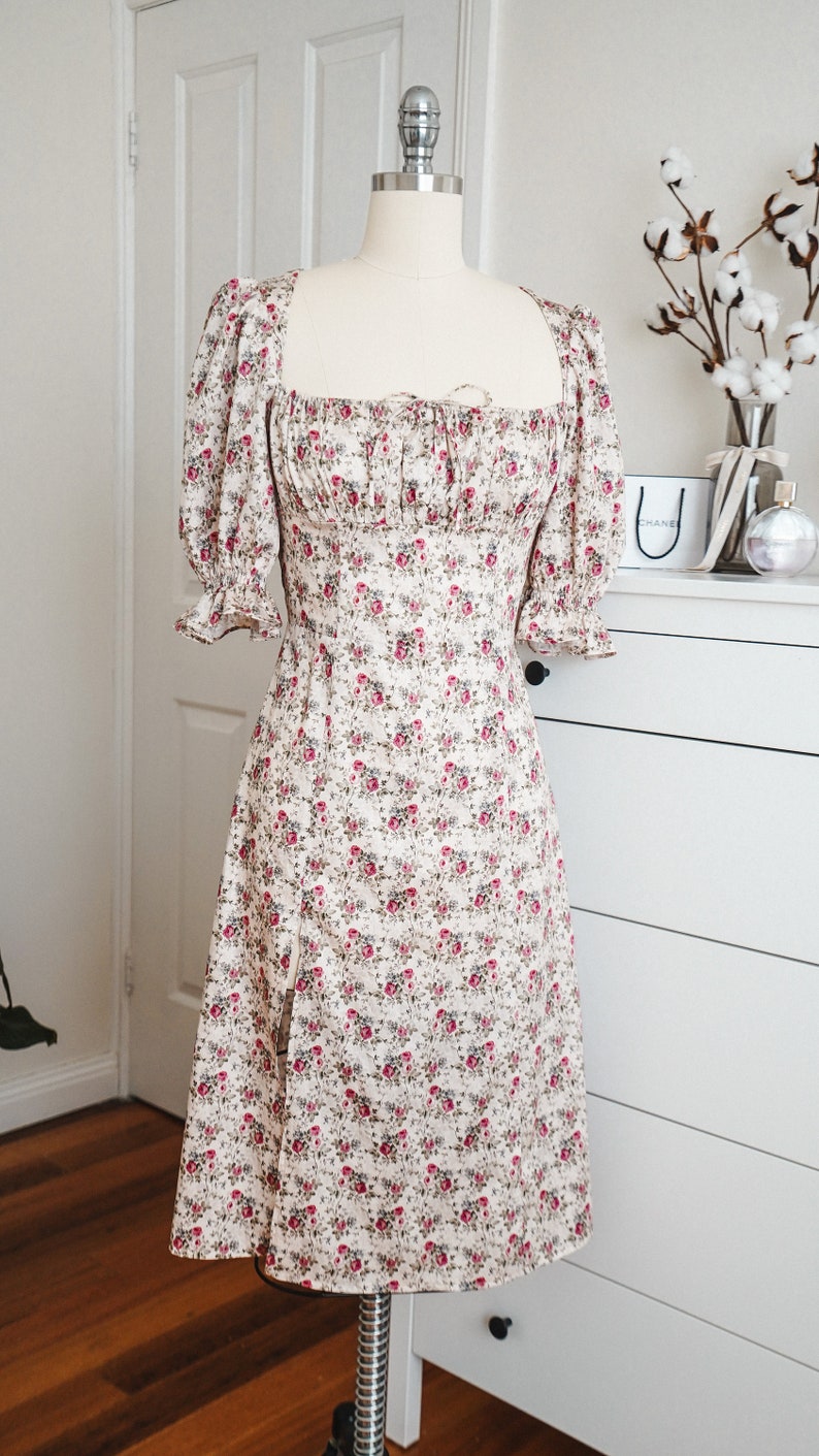 Olivia Milkmaid Dress Printable Sewing Pattern Instant Etsy UK