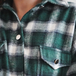 AMY Checkered Shacket Overshirt Printable Sewing Pattern A4 Pdf Digital ...