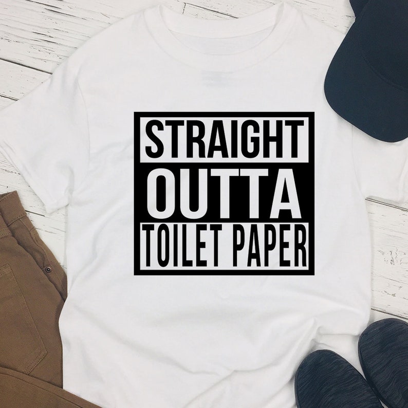 Straight outta toilet paper T-shirt image 0
