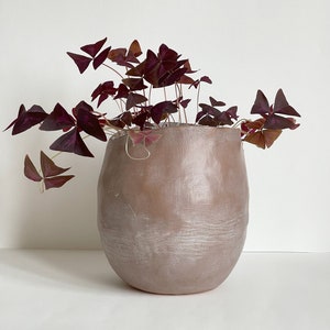 Large Stoneware Glazed Textured Vase image 1
