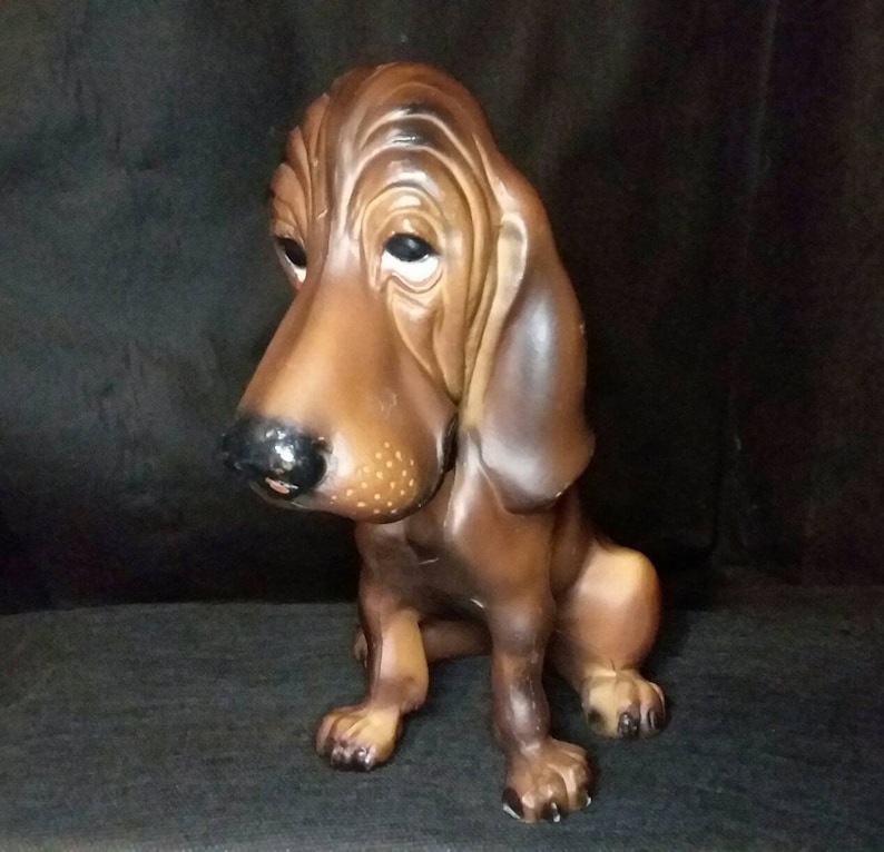 Vintage Sad Plastic Hound Dog from the 60s