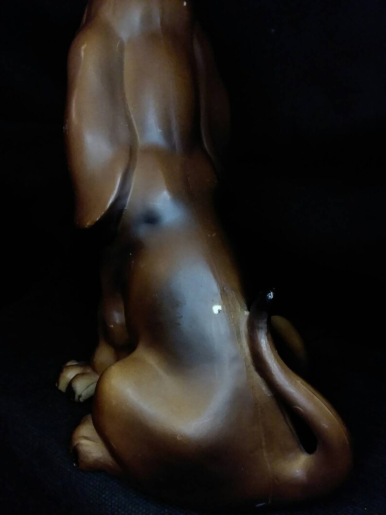 Vintage Sad Plastic Hound Dog from the 60s