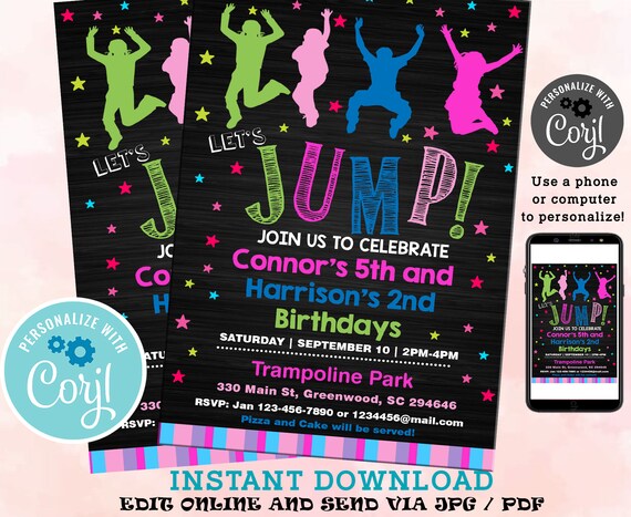 Editable Birthday Invitation Birthday Party Invitation Party | Etsy