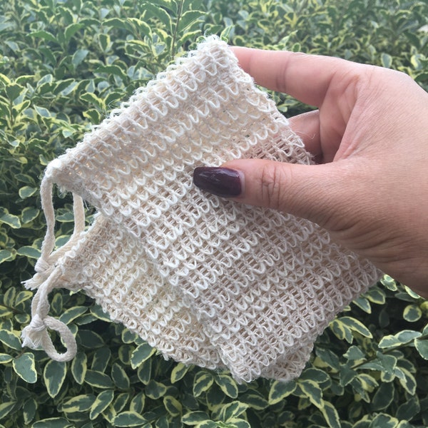 Exfoliating Sisal Soap Bags | Mesh Soap Saver