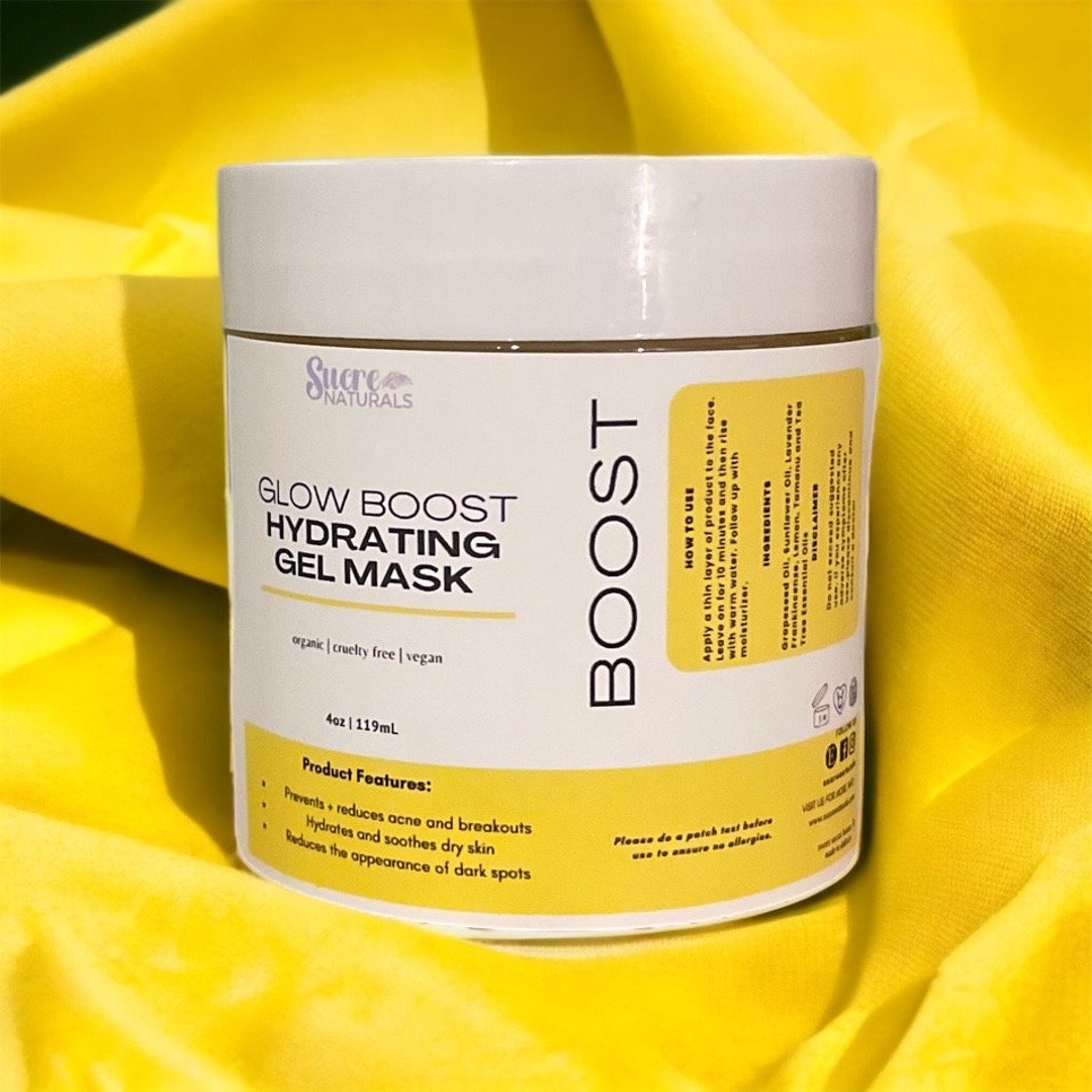 Glow Boost Hydrating Aloe & Turmeric Gel Mask for Acne Etsy