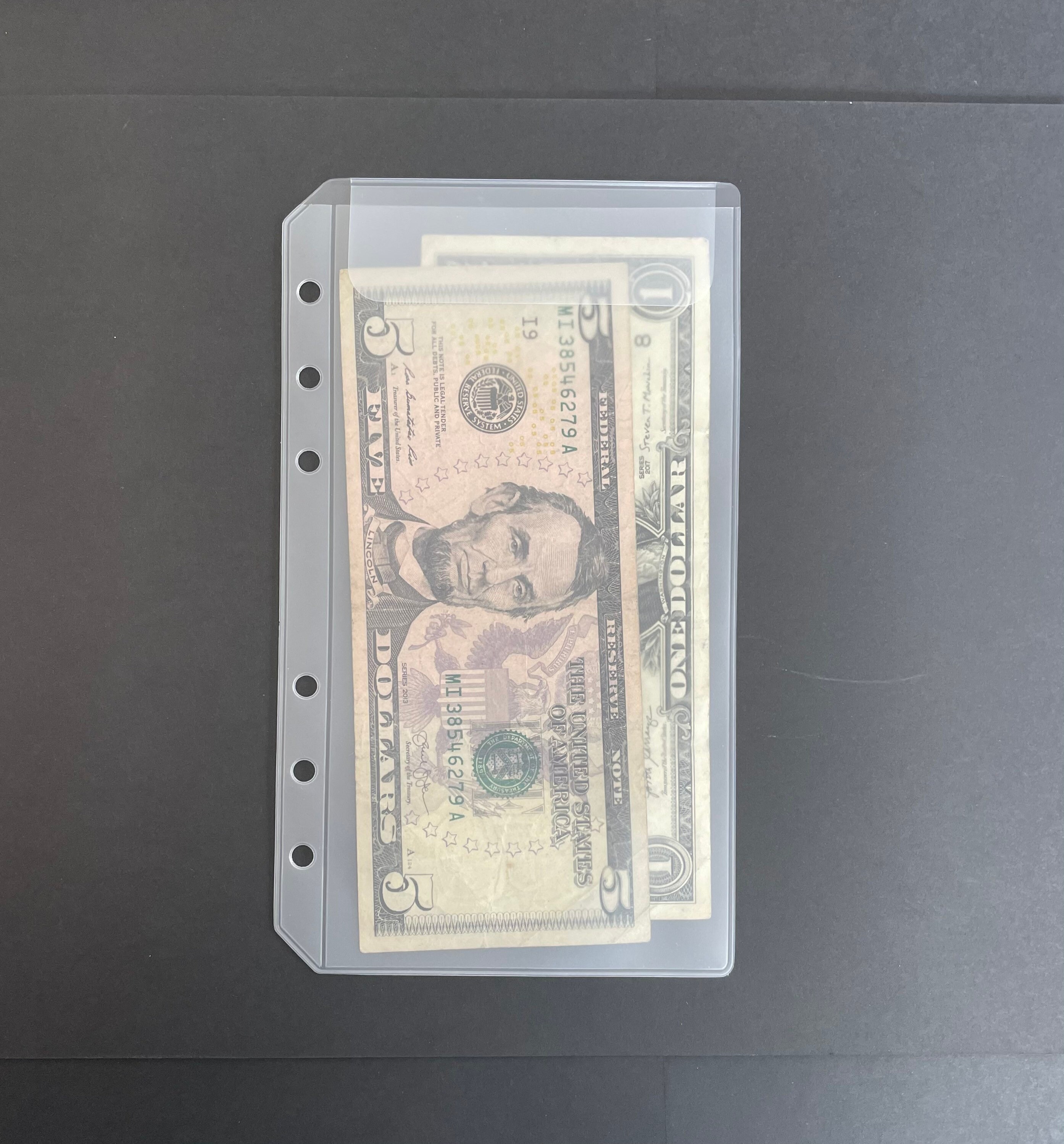 Plastic/PVC reusable cash envelopes for A6 binder with flap Etsy