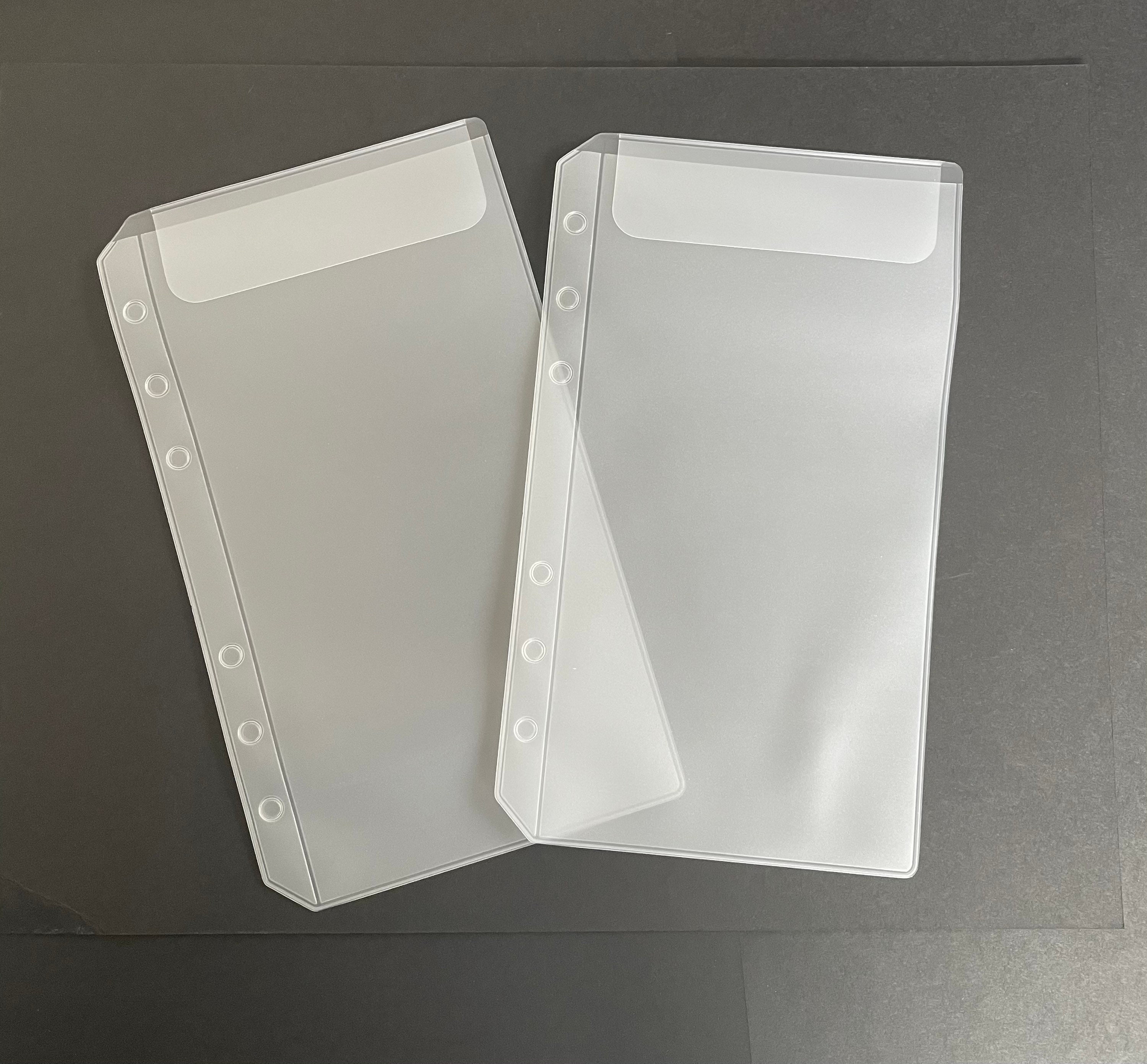 Plastic/PVC reusable cash envelopes for A6 binder with flap Etsy