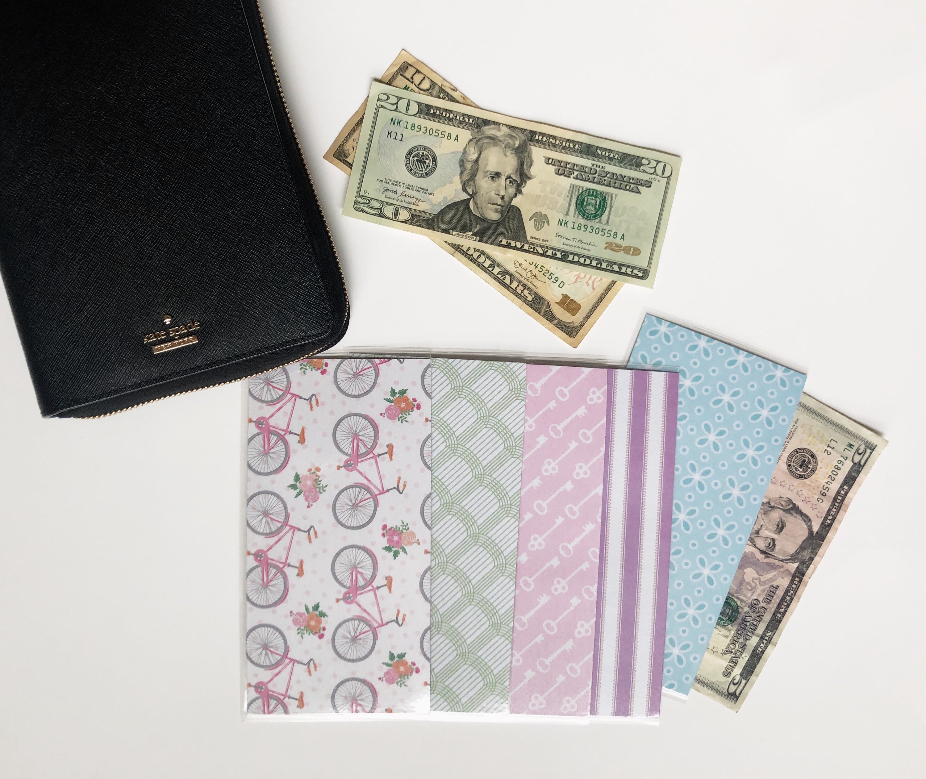 Laminated cash envelopes. Budgeting. Set of 5 or 6. Wallet Etsy