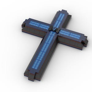 MOC Instructions – Cross Wall Art with Hanging Tab