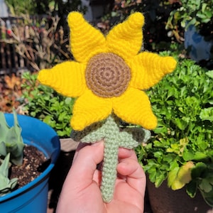 Sunflower Crochet | Amigurumi Stuffed Toy | Yarn Plush Plushie