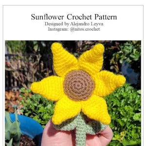 Pattern Only | Sunflower Crochet | Amigurumi Stuffed Toy | Yarn Plush Plushie