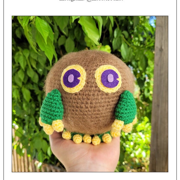 Crochet Pattern Only | Yu-gi Inspired Monster Crochet | Amigurumi Stuffed Toy Animal Yarn Plush Plushie