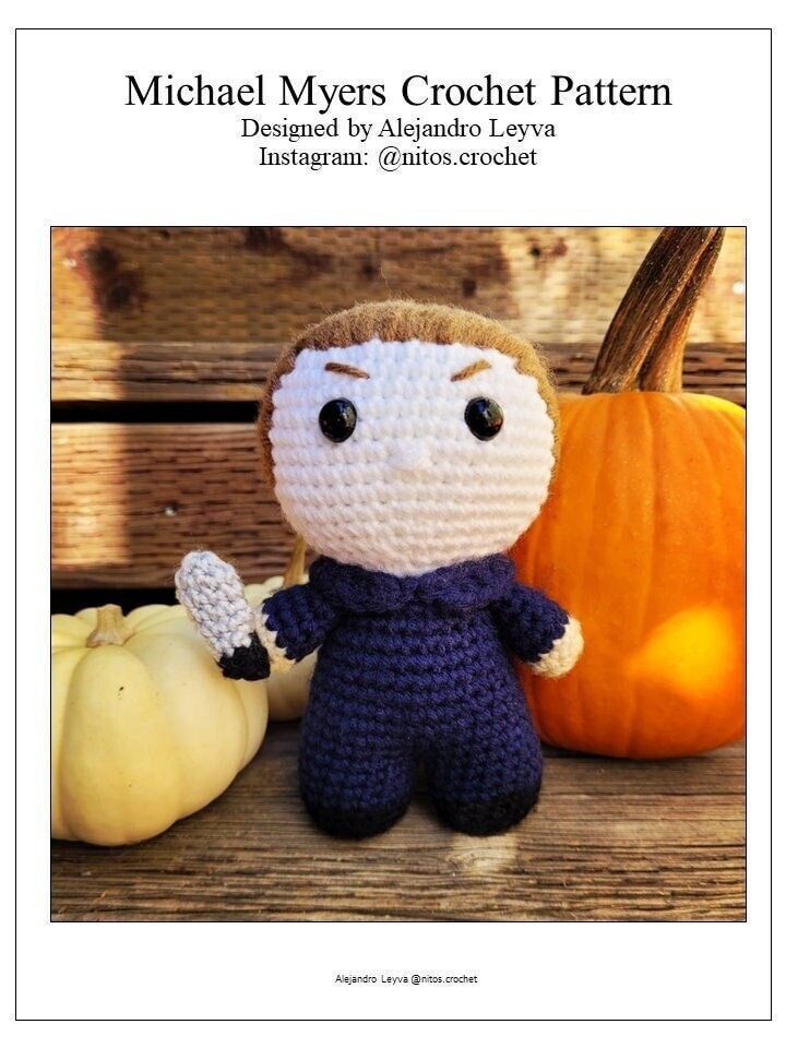29 Michael Myers Crochet Patterns for Halloween Decor, Gifts, and Horror-Fan Keepsakes 16 Michael Myers-Inspired Amigurumi Plush Crochet Pattern
