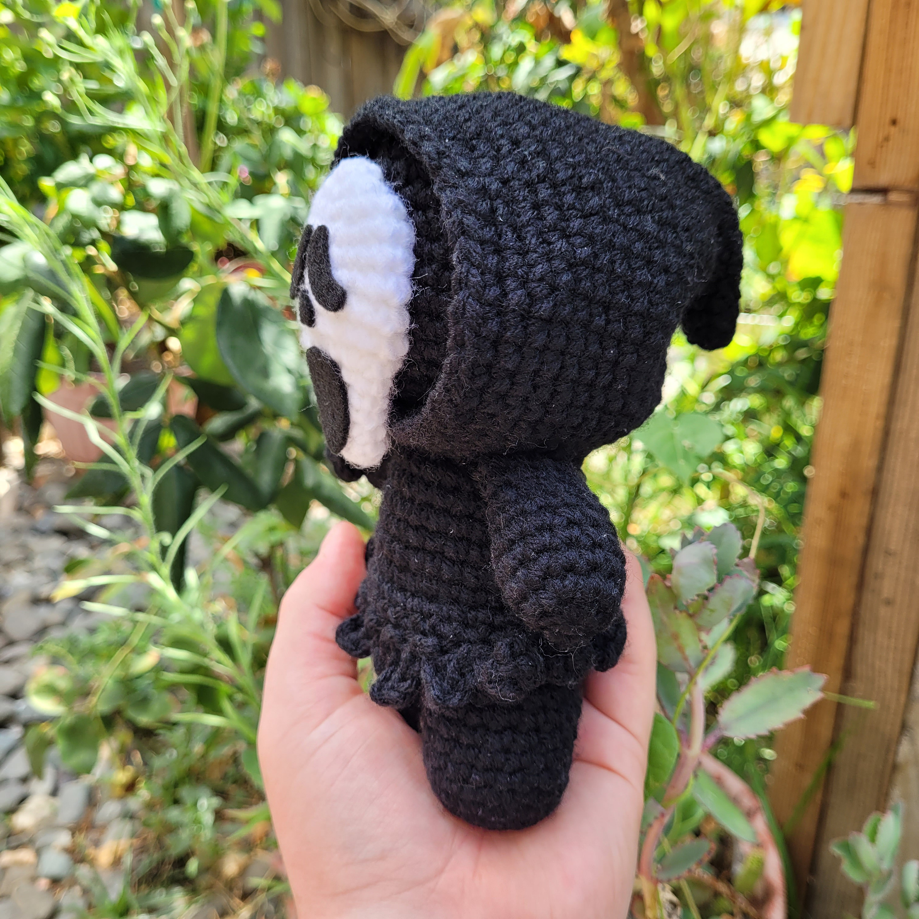 Ghostface Plushie/ Scream Character / Thrill / Slasher/ Crochet Pooch 