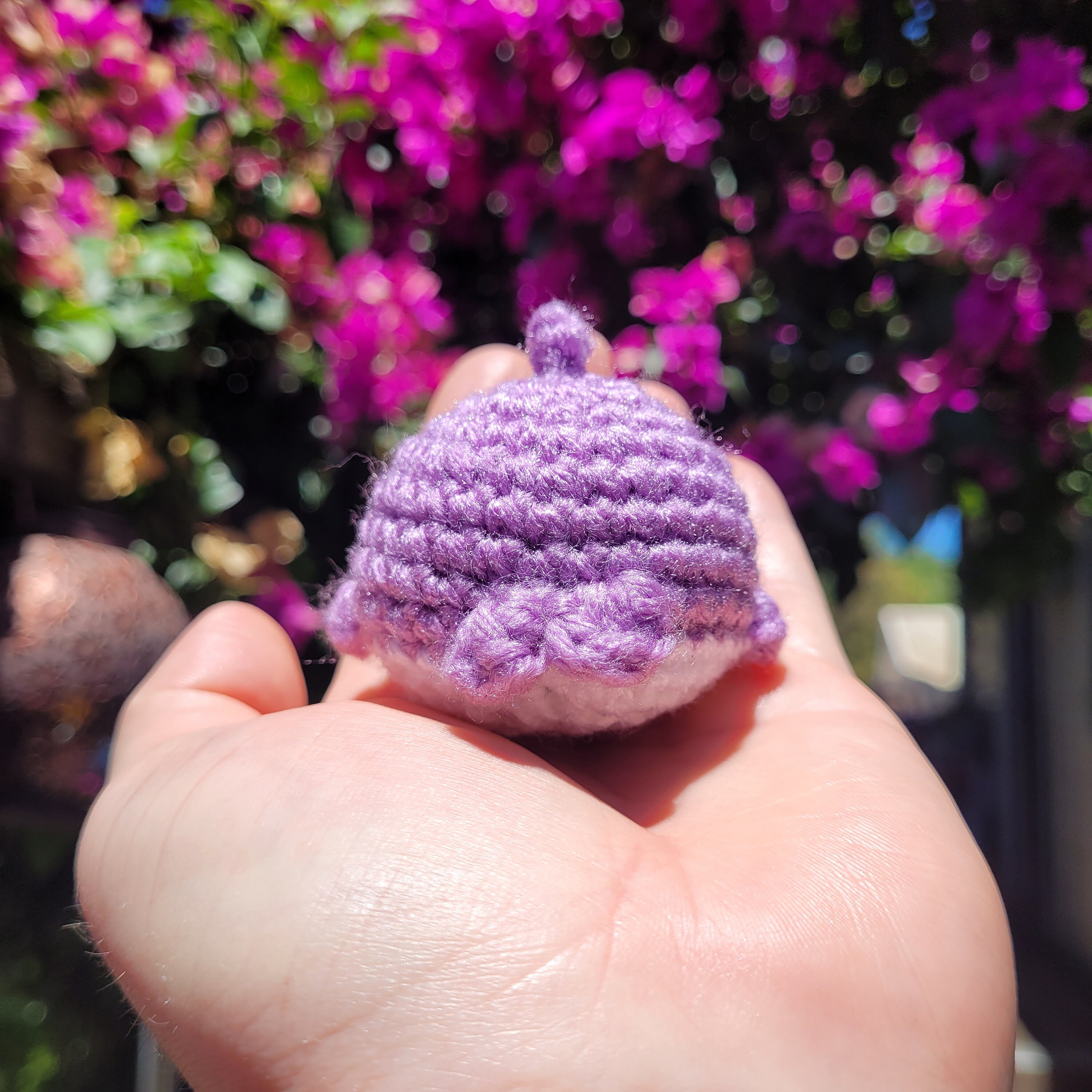 K-POP 風 | 紫のクジラのかぎ針編みキーホルダー | あみぐるみおもちゃ