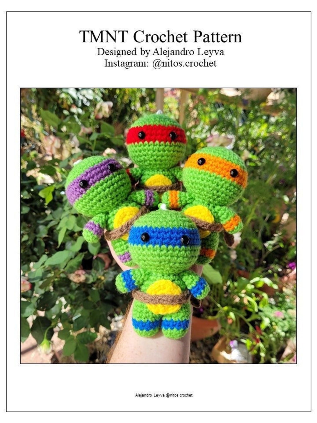 Pattern Only 90s Cartoon Inspired Turtle Crochet Amigurumi Stuffed Toy Yarn Plush Plushie - Etsy pattern-only-90s-cartoon-inspired-turtle-crochet-amigurumi-stuffed-toy-yarn-plush-plushie-etsy