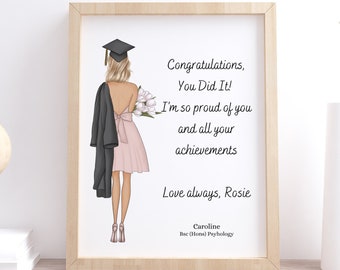 Graduation Gifts Graduation Print Friends Graduation Print Personalised Graduation Print for Her University Graduation Class of 2022 90