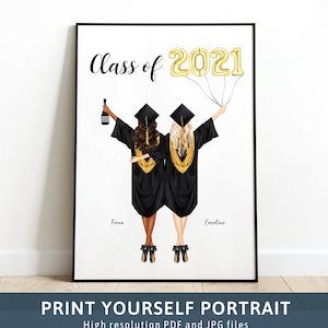 Graduation Gifts Graduation Print Friends Graduation Print Personalised Graduation Print for Her University Graduation Class of 2022 90