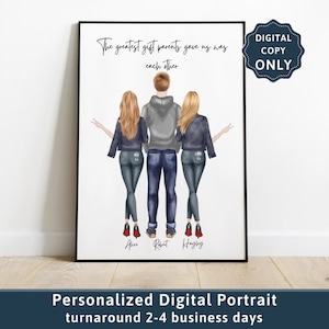 Brother Gifts Sister Gifts Personalized Gift Christmas Gift Siblings Gift for Sister Family Portrait Gift for Brother Male Female Friends 90