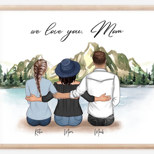 Personalized Framed Wall Art for Mom Mother's Day Gift Etsy