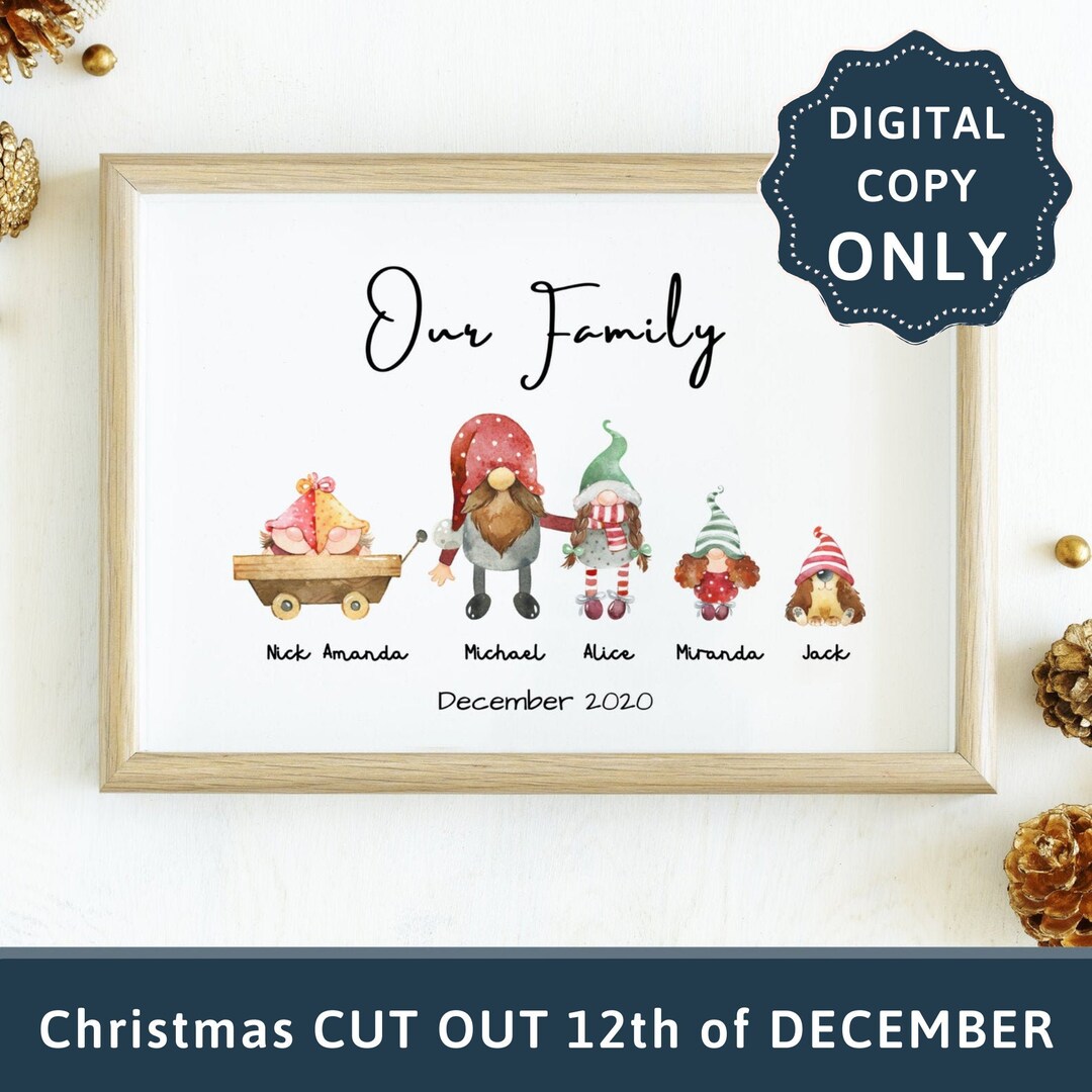 Personalized Gnomes Family Christmas Gift Choose Your Gnome and ...