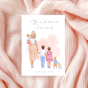Mother's Day Gift for New Mom, Custom Wall Art for Mother with baby, Mother daughter wall art, Mother and Toddler Print, Personalized Gift