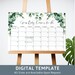 Guess Baby's Due Date Game Eucalyptus Baby Shower Game Sign Greenery Guess the Due Date Game Prediction Calendar Baby Girl Gender Neutral 59 