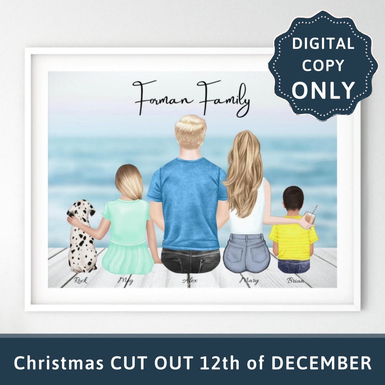 Personalized family print Personalised print Christmas gifts Etsy