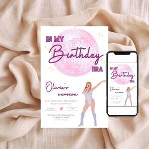 Invito per il compleanno di Swifties: invito per una festa musicale (download digitale)