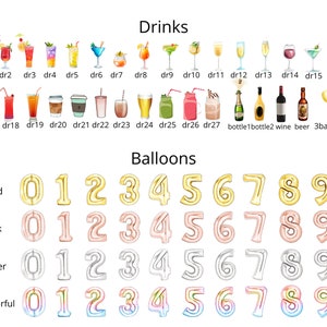 May include: A set of gold, pink, silver, and rainbow colored balloon numbers from 0 to 9. The balloons are arranged in four rows, with each row representing a different color. The balloons are all inflated and ready to be used for a party or celebration.