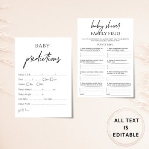 Minimalistisk babyshower-lekpaket Minimalistisk dusch Enkel babyshower Elegant babyshower Könsneutral babyshower Modern babyshower 144 bild 2