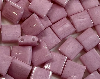 Miyuki Tila - Opaque Antique Rose Luster, TL-599, 2 Hole, Whole Tila Japanese Glass Tile beads