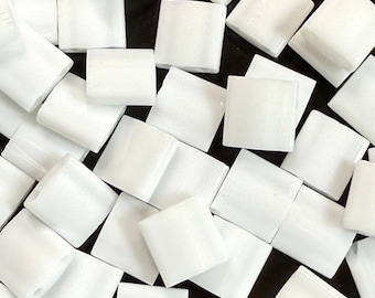 Miyuki Tila - Opaque White, TL-402, 2 Hole, Whole Tila Japanese Glass Tile beads