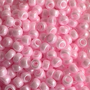 11/0 Pink Opaque, Miyuki Round Seed Beads, Rocaille 11/0 seed beads, 0428