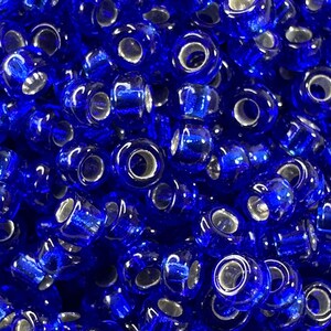 11/0 Silver Lined Cobalt, Miyuki Round Seed Beads, Rocaille 11/0 seed beads, 0020