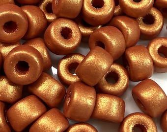 Pearl Shine Orange Matubo 2/0, 6mm, 1 hole, Large hole, Seed Beads