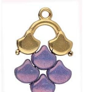Cymbal™ Elements KARAVOS II, perles Ginko, 17,2 x 14,7 mm, 1 ou 2 pièces, Cymbal™ Metal Fashion Elements, or, or rose, argent