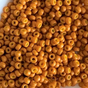 11/0 Special Dyed Pale Pumpkin, Miyuki Round Seed Beads, Rocaille 11/0 seed beads, 2041