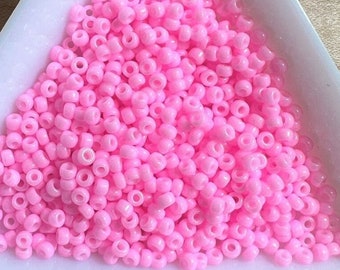 11/0 Pink Opaque, Miyuki Round Seed Beads, Rocaille 11/0 seed beads, 0415, 11-415