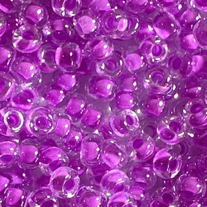 11/0 Crazy Pflaume, Miyuki Runde Rocailles, Rocaille 11/0 Rocailles, 4303, Neon Violett
