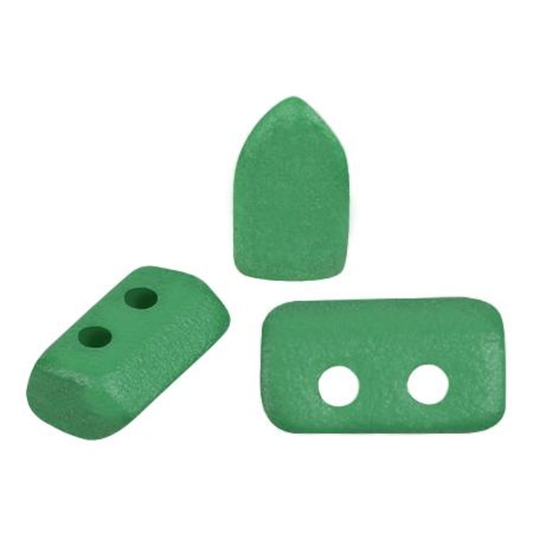 Vogue Matte Green Garden Piros Par Puca® Beads, 85-200 Pcs, 2-hole