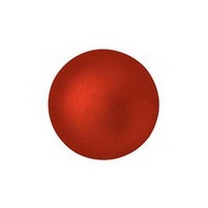 Cabochon par Puca®, Red Metallic Matte, 20 pcs, 8mm, Czech Pressed Glass Beads