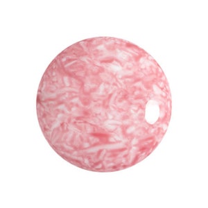 Cabochon par Puca®, Milky Light Rose, 1 pc, 18mm, 25mm, Czech Pressed Glass Beads
