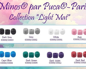 Perles Minos 2.5x3 Mm Metallic Mat Purple - 10g - DIY Créatif Par Puca