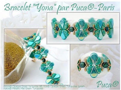 Perles Arcos 5x10mm Vert Turquoise Opaque - Lot De 10g - DIY Bijoux - Les Perles Par Puca